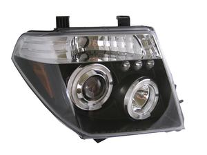 Nissan Navara D40 LED twin Projector Headlight Kit BLACK Preview
